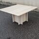 Square travertine coffee table