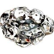 Bougeoir de table Cristal Daum France Années 1970