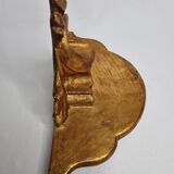 Stucco and gilded wood harness, 30 cm