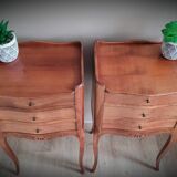 Regency bedside table with drawers