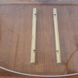 Italian magazine rack in acrylic and solid brass, 1970s