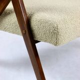 Vintage beige boucle model b-310 armchair, 1970s