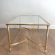 Neoclassical style brass coffee table by Maison Jansen