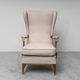 Fauteuil en tissu attribué à Paolo Buffa, style moderniste vintage des années 1950