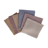 Set de 6 serviettes de table en lin multicolores