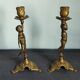 Set of two cherub cherub candlesticks
