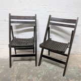 Chaise pliante en bois