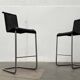 Tabourets de bar cantilever allemands vintage B30 avec coussins en cuir de Tecta et Jean Prouvé, lot de 2