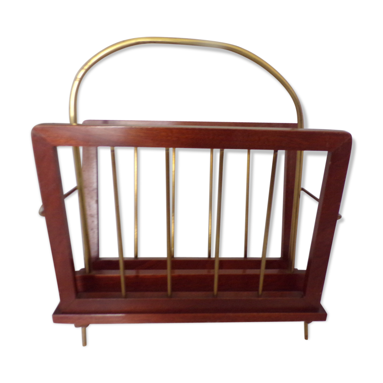 Review of brass and wood door