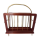 Porte revue en laiton et bois