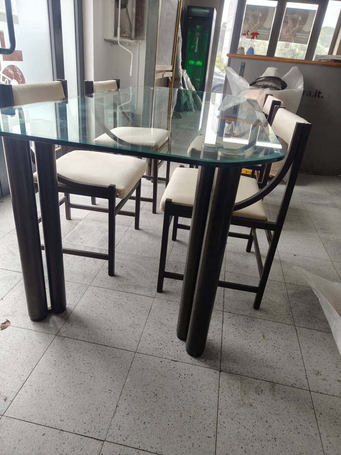 Table Eta Beta par Marco Zanuso pour Zanotta années 70 vintage moderne