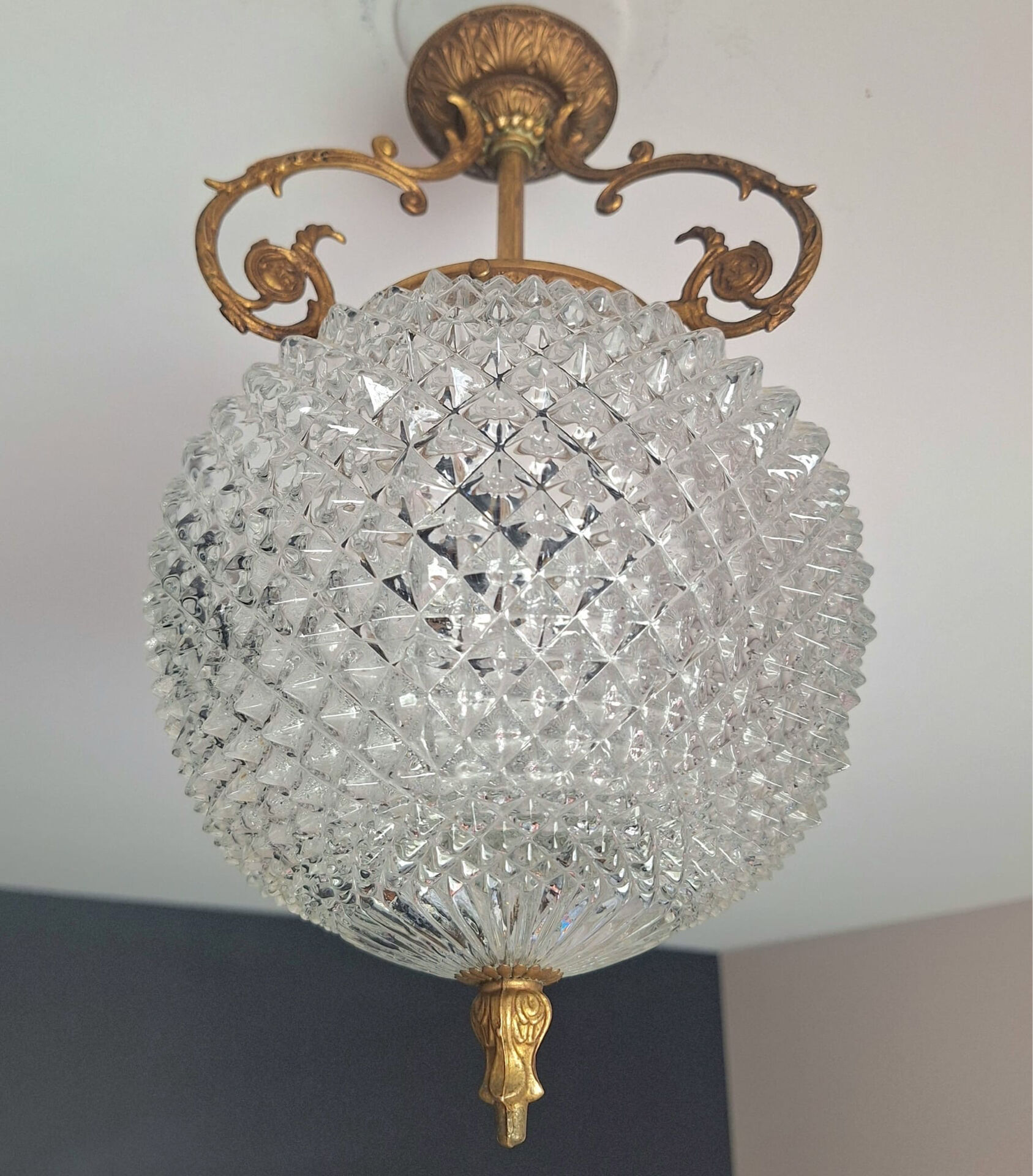 Art Deco luminaire, antique chandelier
