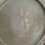 Vase en terre cuite décor d’églantines