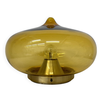 Mid-century Dijkstra  glass ceiling lamp space age, 1970’s