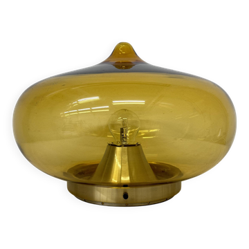 Plafonnier en verre Dijkstra du milieu du siècle, Space Age, années 1970