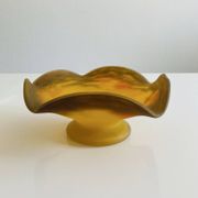Glass footed coupe Nuagé signed by Muller Frères Lunéville.