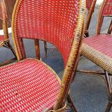 Set of 7 Parisian bistro / café chairs from the 1930s