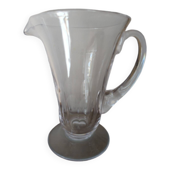 Large Vannes crystal pitcher