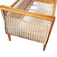 Lit enfant rotin et bois