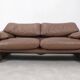 Set of Cassina Maralunga 2 seaters in mocca leather