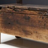 Banc Coffre Primitif Wabi Sabi, France, 19ème Siècle