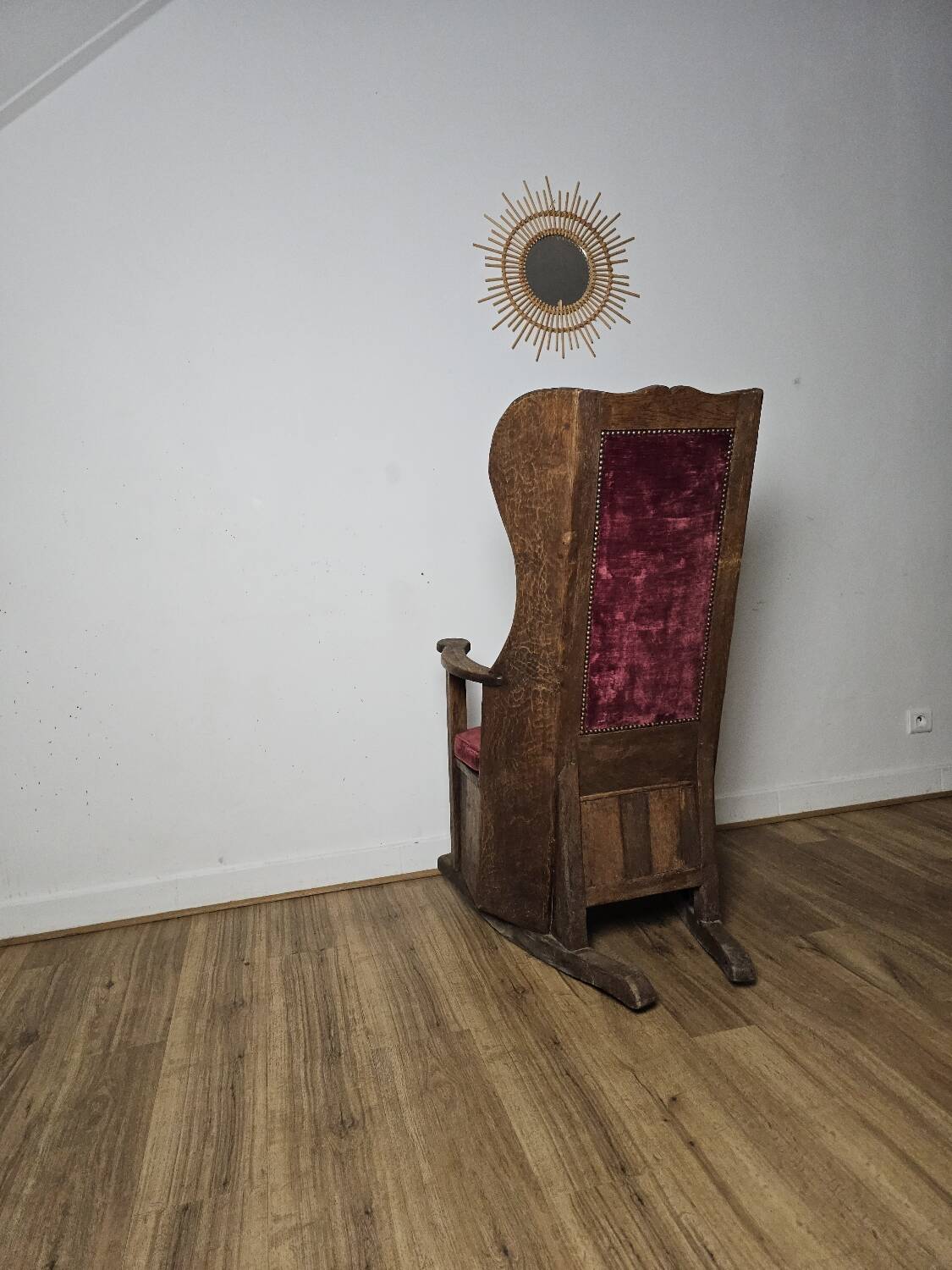 Brutalist Rocking Chair, 19th Century