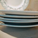 6 old plates in earthenware model Versailles