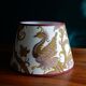 Conical lampshade vintage fabric Boussac Romanex