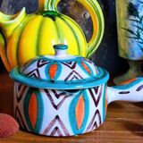 Ceramic fondue pot