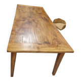 Walnut table with two drawers