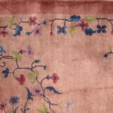 Ancient chinese carpet art deco handmade 91cm x 183cm 1920s