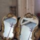 Pair of mirrors style louis xv rocaille in gilded wood carved 1900