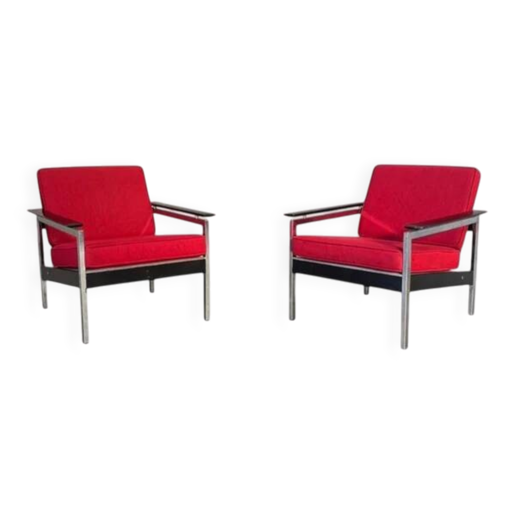 Set of vintage lounge chairs, 1960s Dutch design