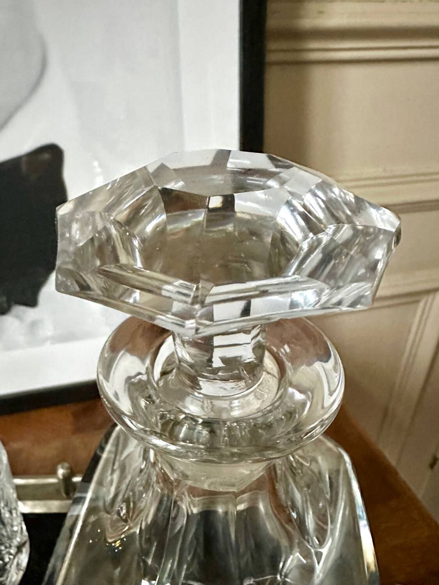 Baccarat crystal whisky decanter, perfection model