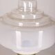 Lampe de table vintage années 1960 laiton doré et verre design italien