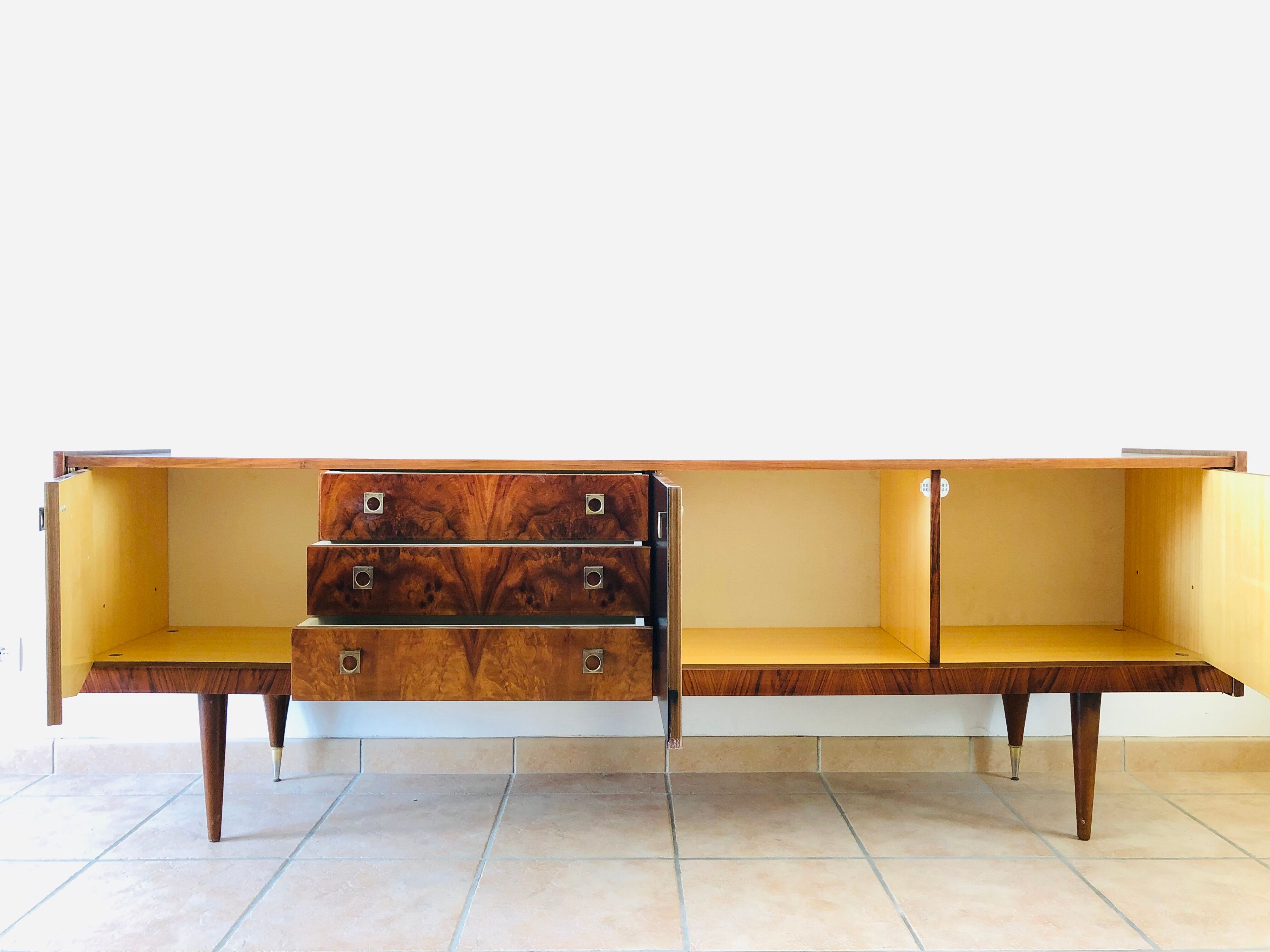 Vintage walnut sideboard, 1965
