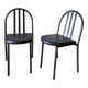 Chaises métal et skai Mallet Stevens