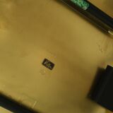 Vintage golden molded stacking chair from Hiller, Germany