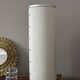 Linen and metal floor lamp