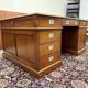 Grand bureau Chesterfield anglais classique Partnerdesk