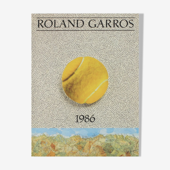 Poster Roland-Garros 1986 by jiří kolář