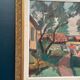 Original Mid Century Swedish Oil On Panel – “On Bicycle” By Oskar Person – Signed – Vintage & Framed