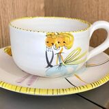 Duo tea or coffee service by the Cerenne workshop in Vallauris, circa 1955