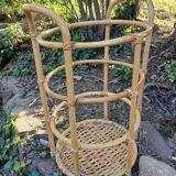 Wicker laundry basket