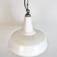 Industrial White Enamel Factory Pendant Lamp from Benjamin USA, 1960s