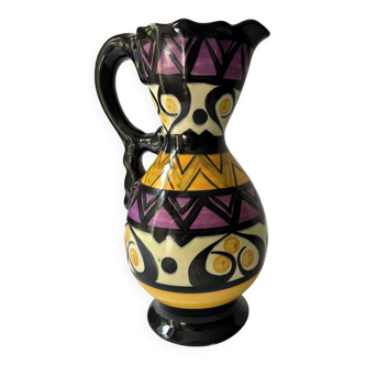 Saint Jean de Bretagne earthenware pitcher