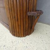 Vintage curved bamboo bar
