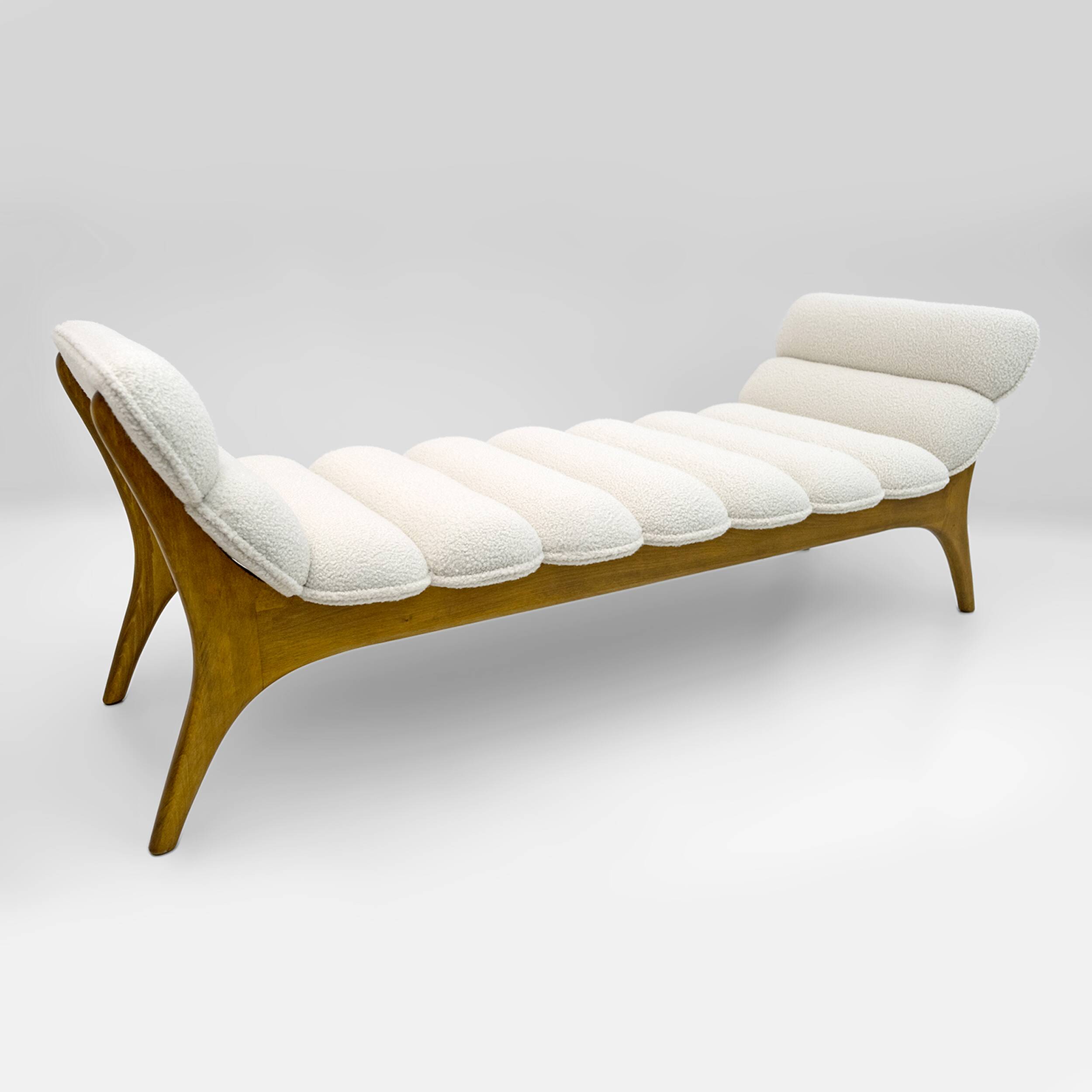 Adrian Pearsall Mid-Century Modern Walnut Chaise Lounge by Craft Associates