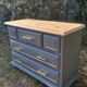 Wooden chest of drawers