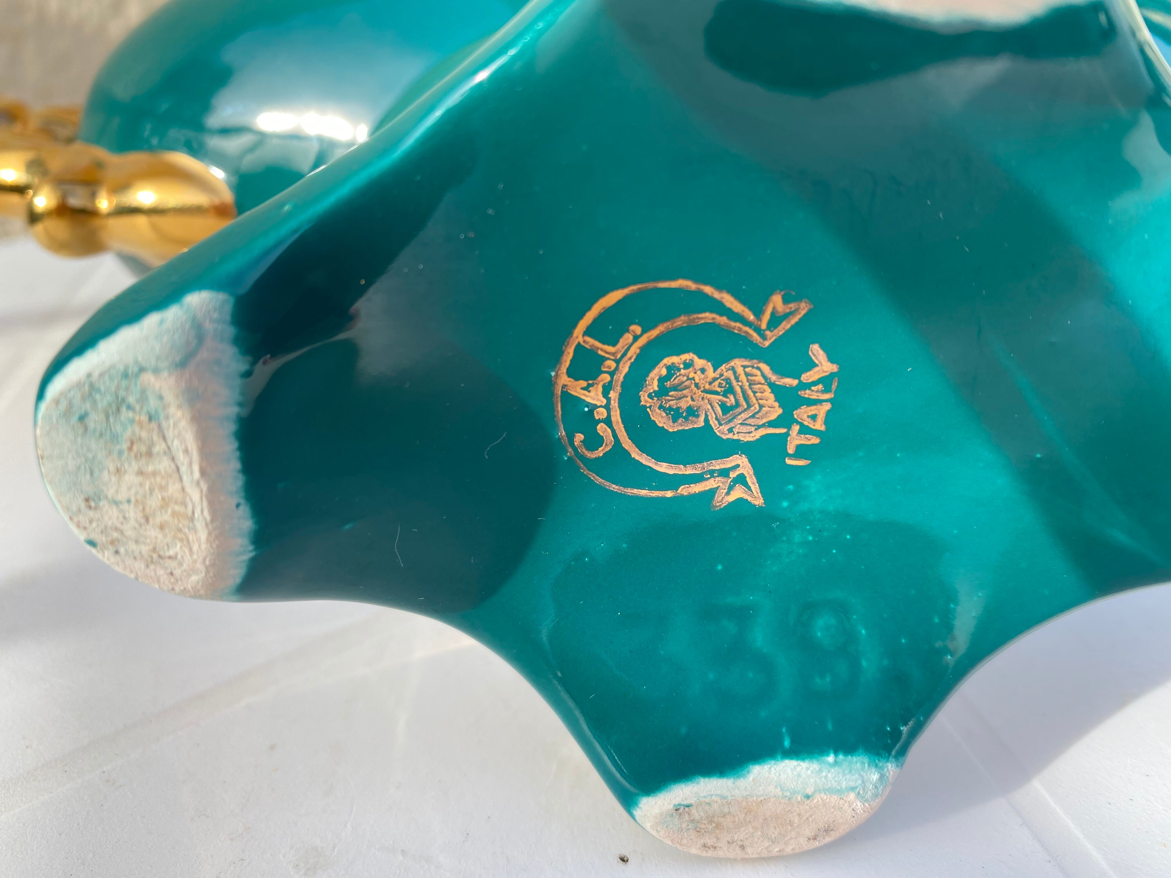 Vintage porcelain rose planter vase